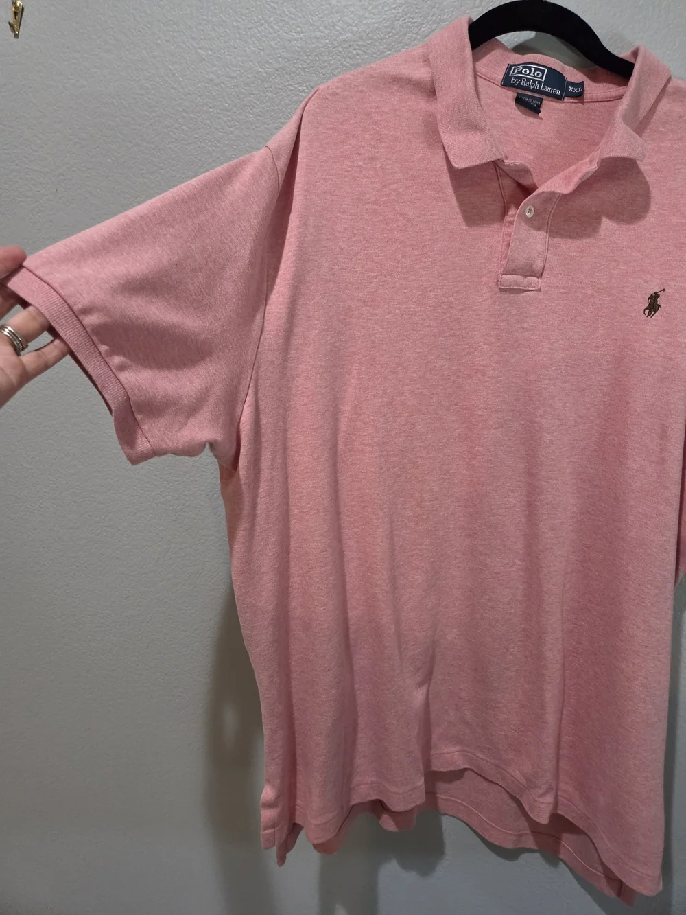 Polo by Ralph Lauren Men's Pink Classic Polo Shirt XXL